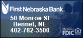 First Nebraska Bank Sponsorship Banner